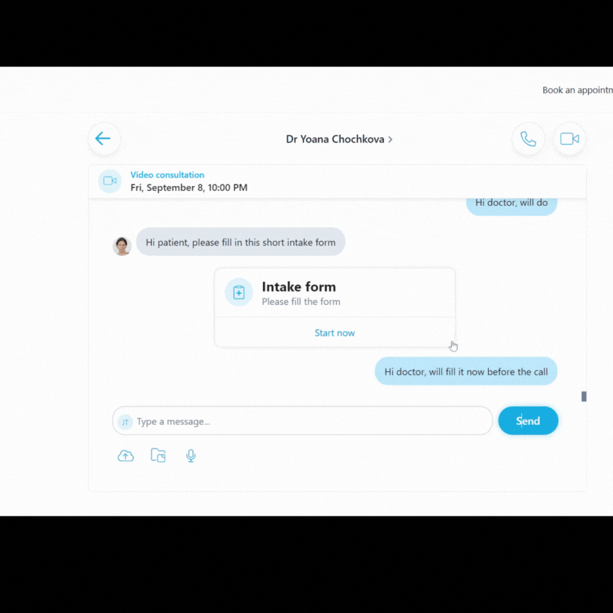 Custom forms and flexible patient journeys deliver personalized experience