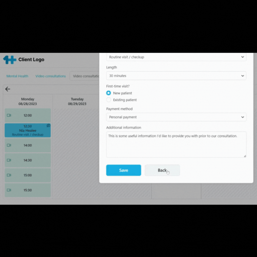 Sophisticated group calendar management helps optimize provider capacity